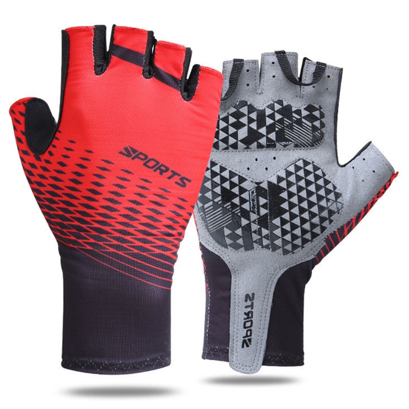 Găng Tay Hở Ngón Thoáng Khí Chuyên Dùng Khi Đạp Xe Leo Núi Unisex