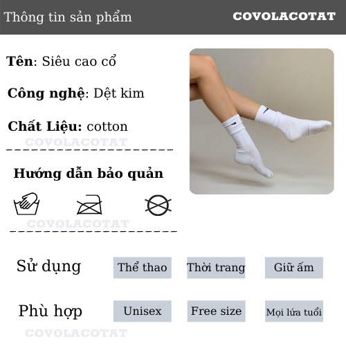 ⚠️ FREESHIP⚠️ Tất nam nữ thể thao SIÊU CAO CỔ