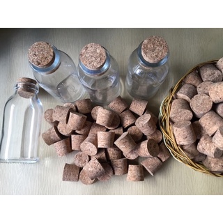 [Gói 5/10 cái] Nút gỗ ép , nút gỗ bần, nút chai thủy tinh trang trí thủ công [nguyên liệu handmade]