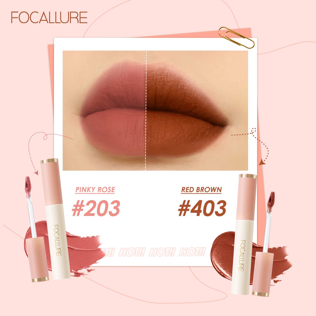 [FOCALLURE] Son kem lì Focallure Velvet Smooth kết cấu mềm mại (FA196)