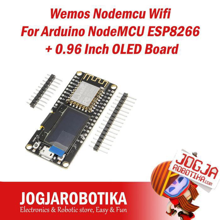 Bảng Mạch Wifi Wemos Nodemcu Esp8266 + 0.96 Inch Oled