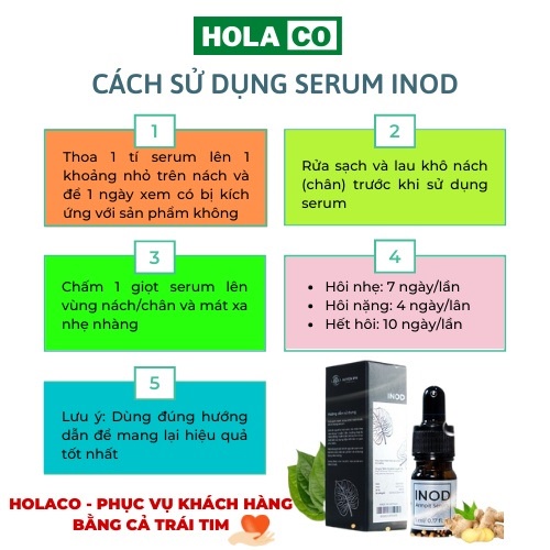Serum Hôi Nách INOD Huyền Phi - GIảm Hôi Nách, Hôi Chân và Sáng Da