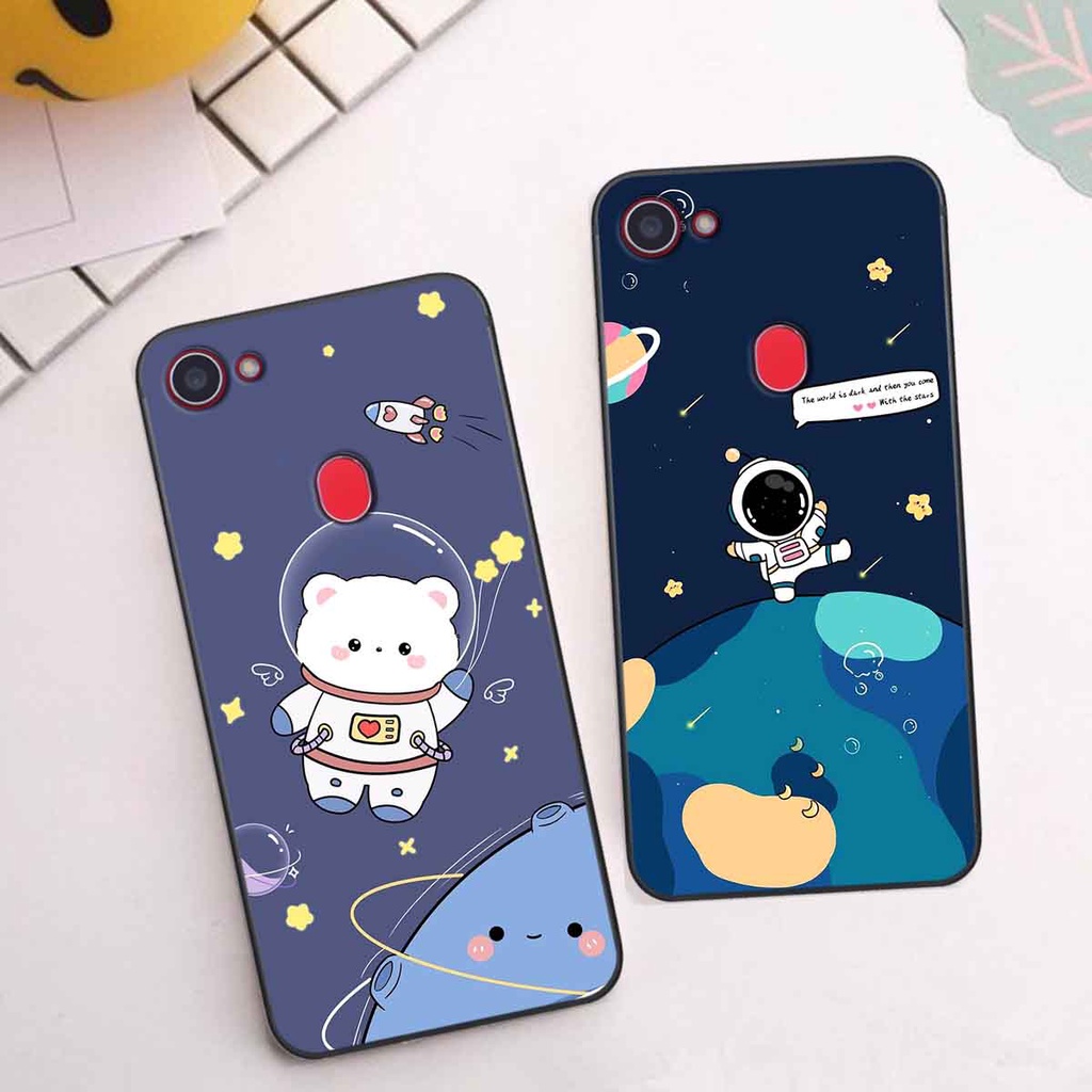 Ốp Oppo F5 / F5 Youth / F7 in hình vũ trụ, phi hành gia bầu trời cute dễ thương