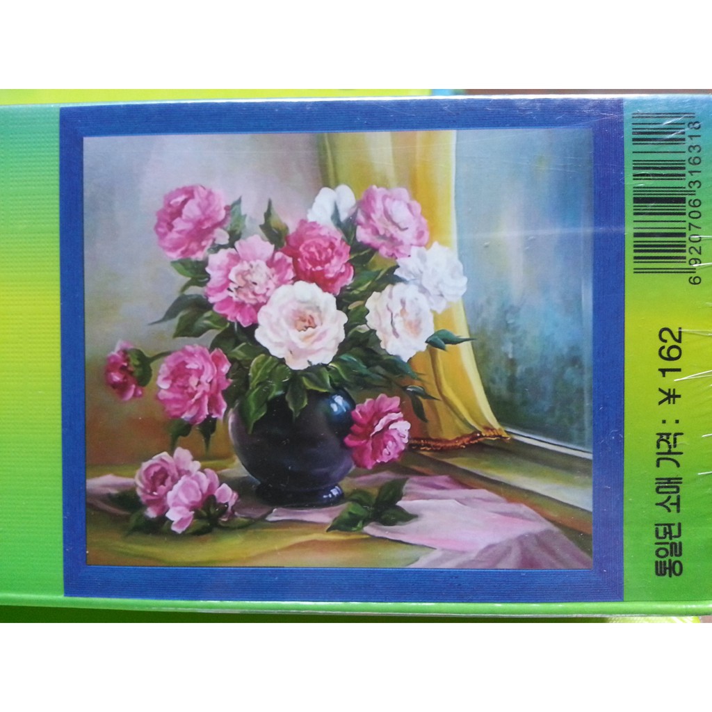 Tranh đính đá bình hoa H628
