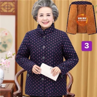 Áo khoác ấm lót lông cho bà,mẹ