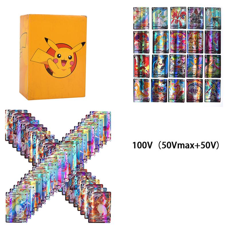 Set 100-200 Thẻ Bài Pokemon Đồ Chơi Giải Trí Cho Bé