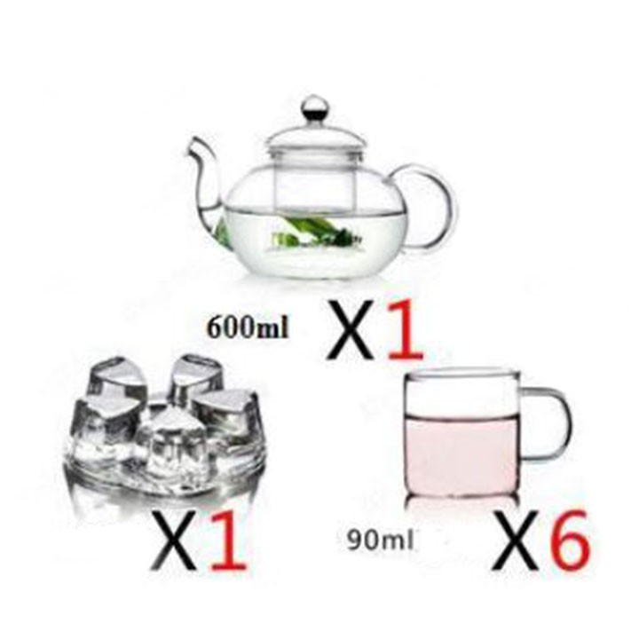 Bộ ấm chén thủy tinh pha trà có lõi lọc_RE0208