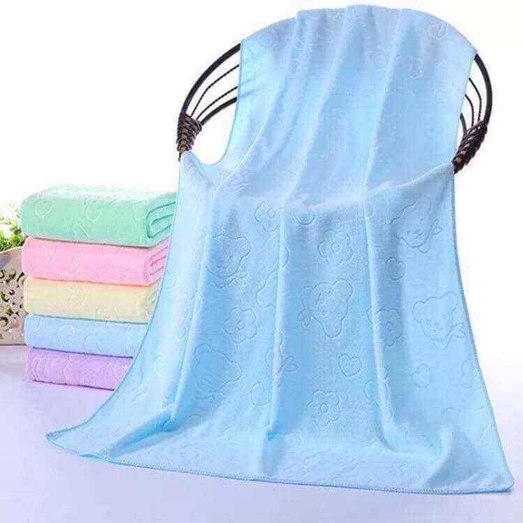 [ SIÊU RẺ ] Khăn tắm họa tiết mềm mịn dày dặn hàng chuẩn loại 1 khổ 70 x 1,4 M