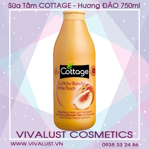 Sữa tắm COTTAGE White Peach - Hương Đào (750ml)