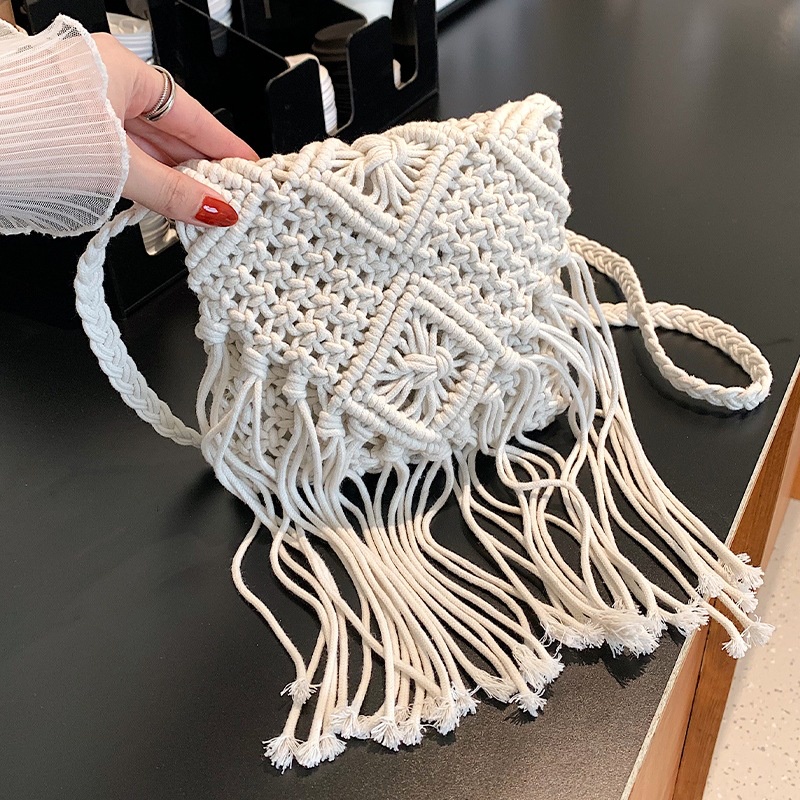 Túi Đeo Vai Đan Rơm Thời Trang Sành Điệu Cho Nữ