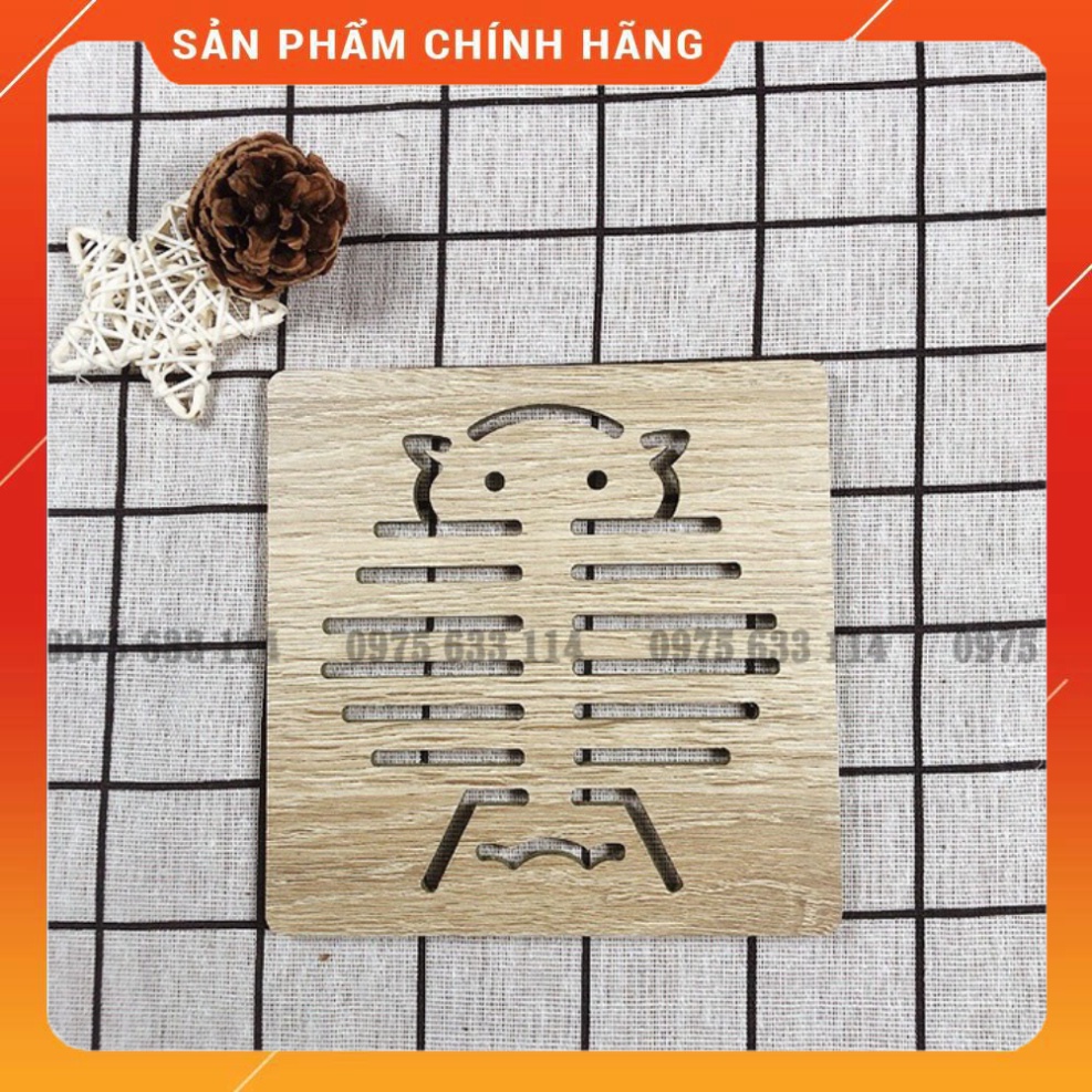 Lót nồi 💙FREESHIP💙 Miếng lót cốc, nồi bằng cách nhiệt nhiều hình xinh xắn, tiện dụng