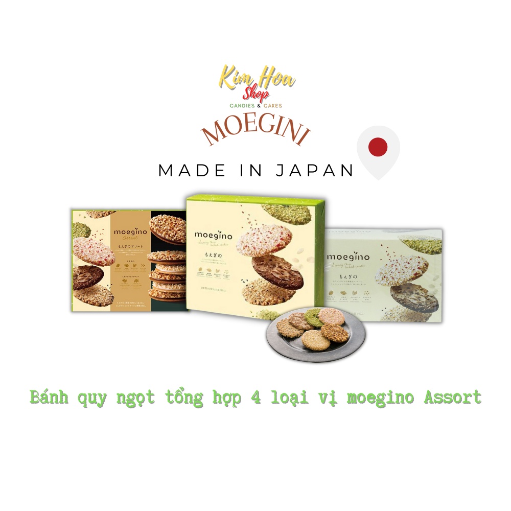 Bánh quy ngọt tổng hợp MOEGINO hương vị Nhật Bản - MADE IN JAPAN
