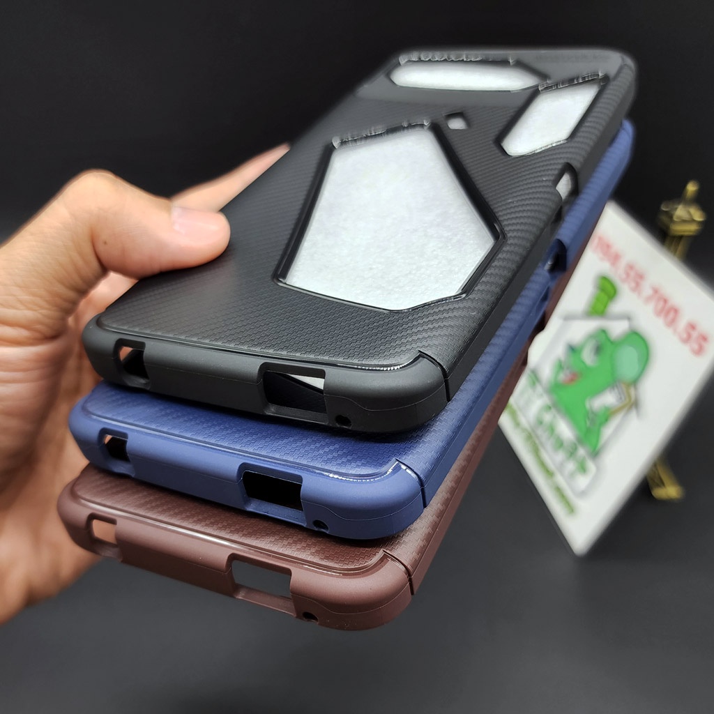 [Ảnh Thật] Ốp Lưng ASUS ROG Phone 5/ 5 Pro/ Ultimate AutoFocus Vân 3D Carbon Chống Sốc