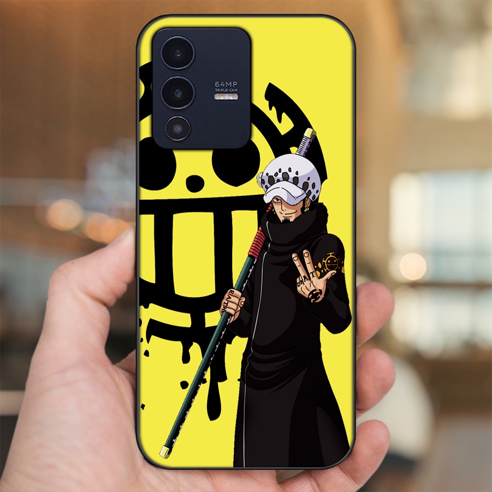 Ốp lưng Vivo V23 5G viền đen in hình Law One Piece