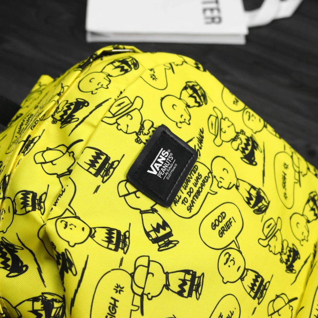 Balo Thời Trang Van.s Peanuts Snoopy Old Skool Backpack - Yellow [Chính Hãng]