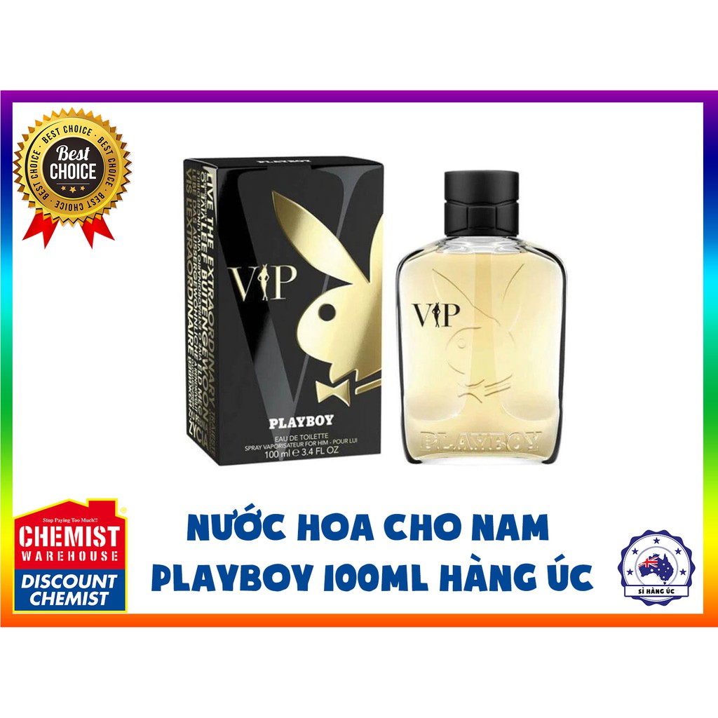  (Hàng Úc ) Nước hoa Playboy Male Eau De Toilette 100ml