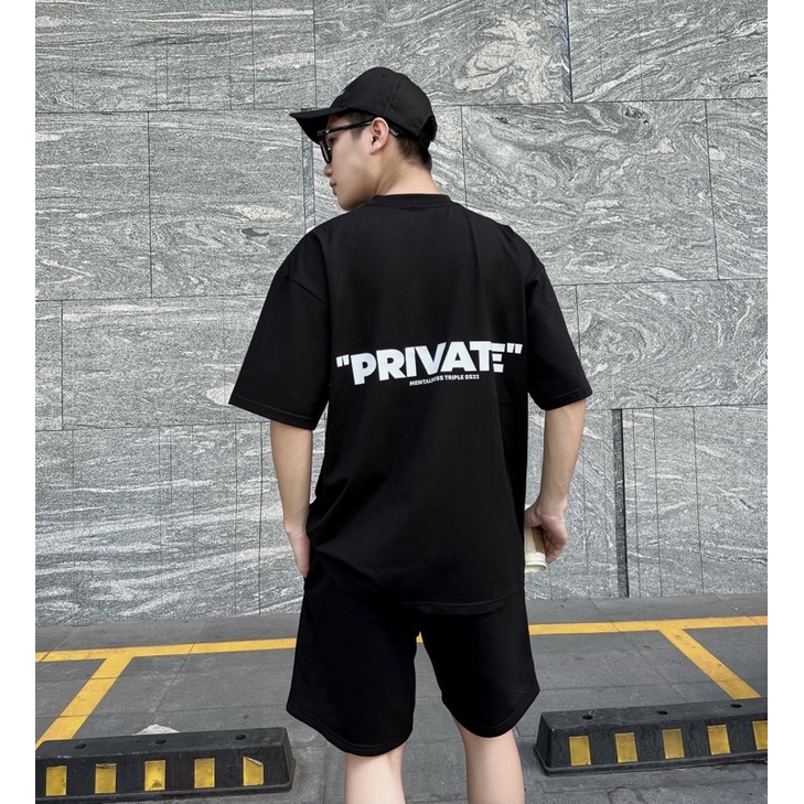 [CHÍNH HÃNG MENTALBOSS] Áo thun unisex Private Triple Mentalboss SS22