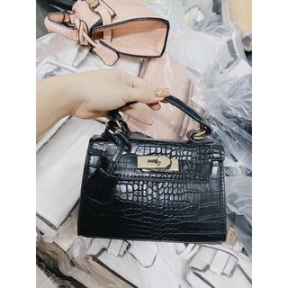 ☘️Túi xách nữ da rắn size 18