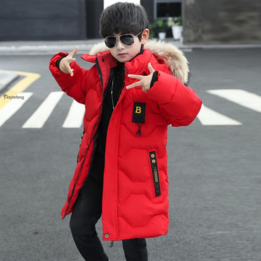 Coats Outerwear Parka Zipper Long sleeve Long Trench coat Hooded Coat Padded Kids' Puffer Boy Bomber Winter Quilted Hot