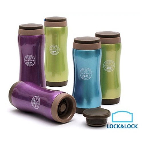 Bình Giữ Nhiệt Lock&amp;Lock Grip Tumbler (370ml) - Màu nâu [LHC801BR]