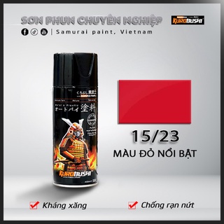 COMBO Sơn Samurai màu đỏ nổi bật 23 gồm 4 chai đủ quy trình độ bền cao (Lót 2K04 – Nền 102 - Màu 23 - Bóng 2K01)