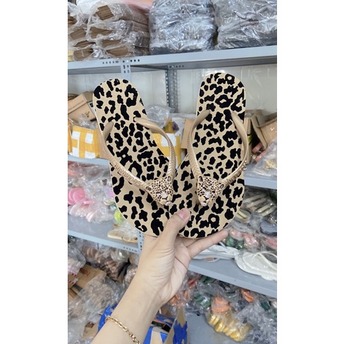 Dép xỏ ngón Havaianas hoạ tiết beo