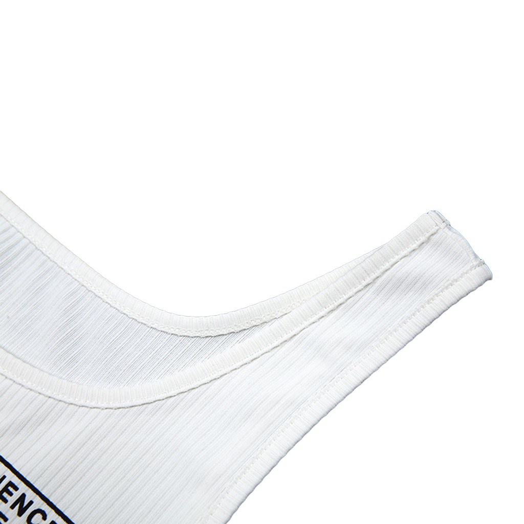 Áo Croptop Dệt Kim Không Tay In Chữ Phong Cách Gothic Dành Cho Nữ | BigBuy360 - bigbuy360.vn