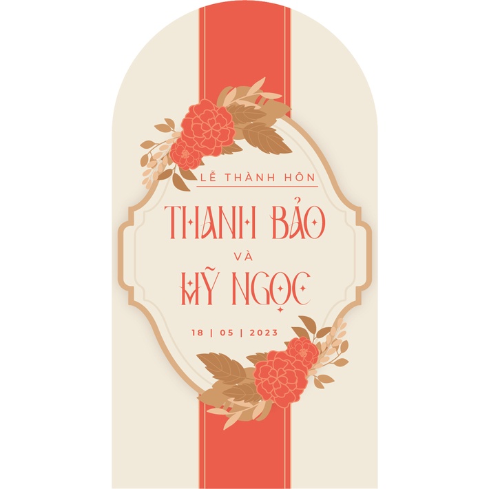 Combo in 20 nhãn chai nước đám cưới, đám hỏi, đính hôn, tân hôn, thành hôn, vu  quy - chai bầu dẹt 330ml