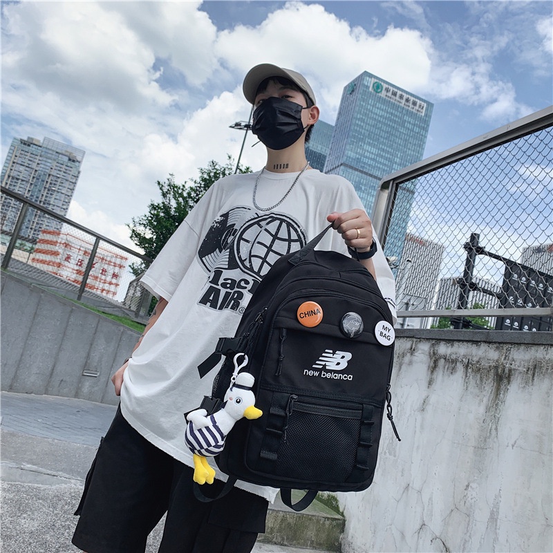 Balo ulzzang chống nước cao cấp NB ( tặng kèm sticker )
