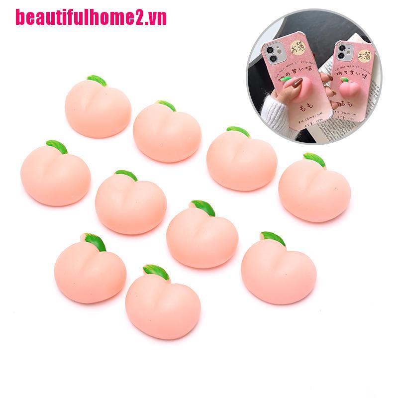 Đồ Chơi Xốp Squishy Giảm Stress Hình Quả Đào Nhiều Màu Dễ Thương Cho Bé