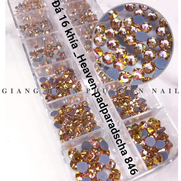 Đá Chân Lưới 16 Khía Heaven Padparadscha ANGELICA 846