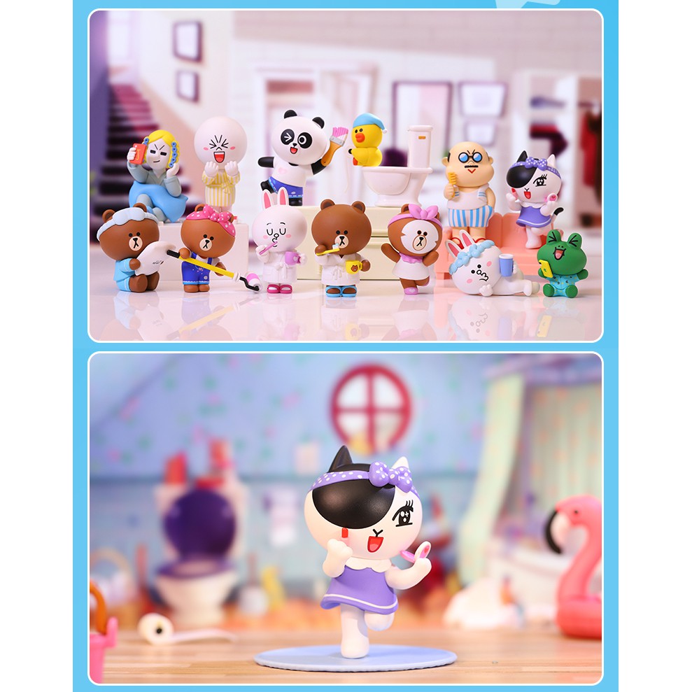 Búp Bê POPMART Dễ Thương Dòng Cuộc Sống Hàng Ngày Dòng LINE FRIENDS