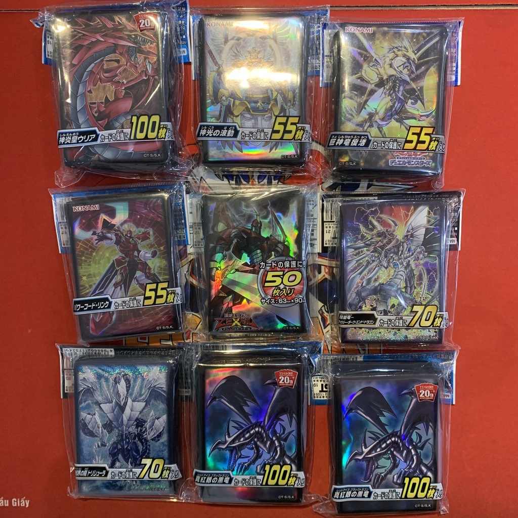 [Phụ Kiện Yugioh Cao Cấp] Bộ Sưu Tập Sleeve Yugioh Đỉnh Của Chóp -  Bọc Bài Yugioh Chính Hãng Kích Thước 6.2 x 8.9 cm