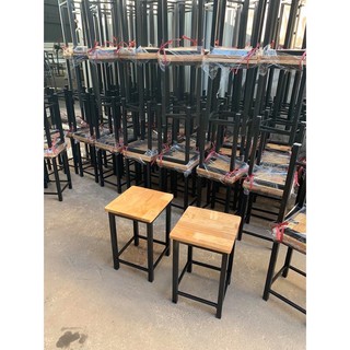 Ghế đôn gỗ cao su 30x30x35