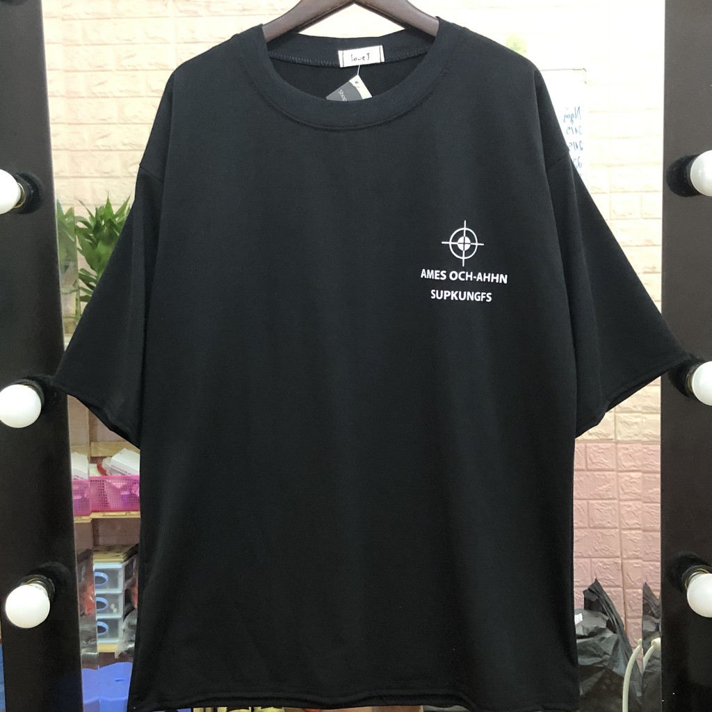 Áo thun tay lỡ unisex dưới 75kg - Ames Och - Ahhn