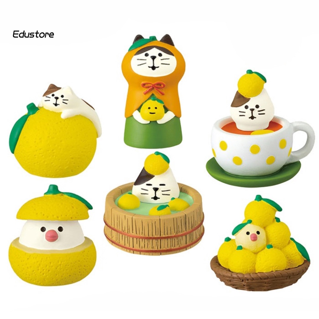 Mô hình trang trí hình mèo và quả bưởi tay nghề thủ công tốt thân thiện với môi trường cho bộ sưu tập