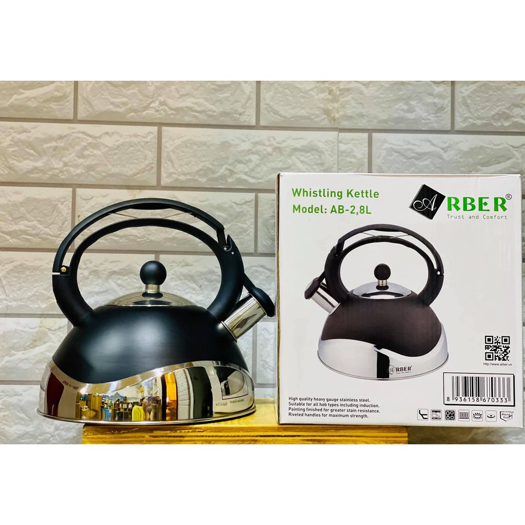 Ấm đun nước bếp từ Arber AB 2.8L dung tích 2.8 lít Đức