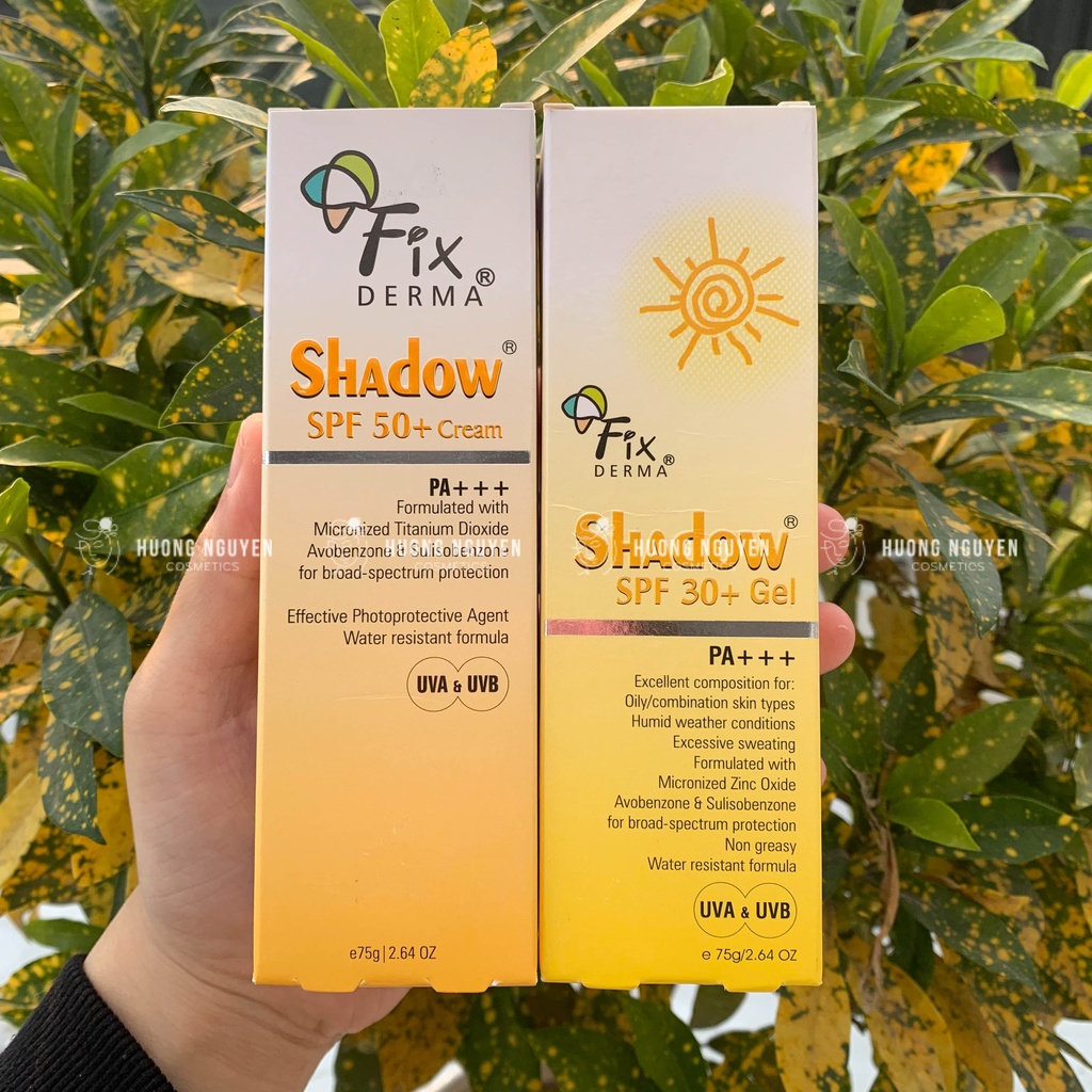 Kem Chống Nắng Fixderma Shadow SPF50+ 75g / SPF30+ Gel 75g