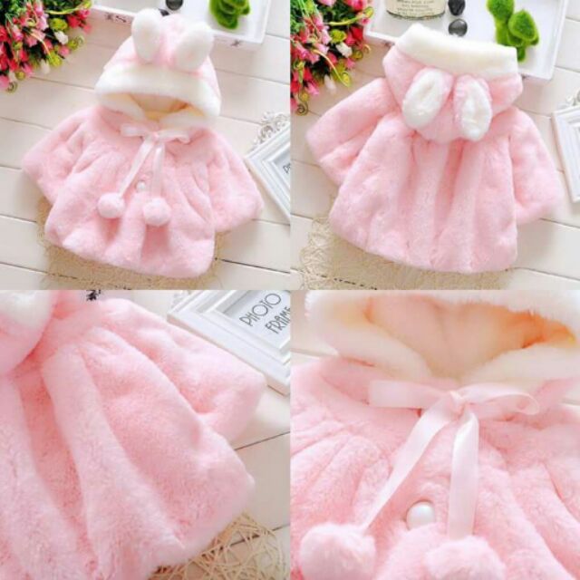 Áo choàng thỏ cho bé
