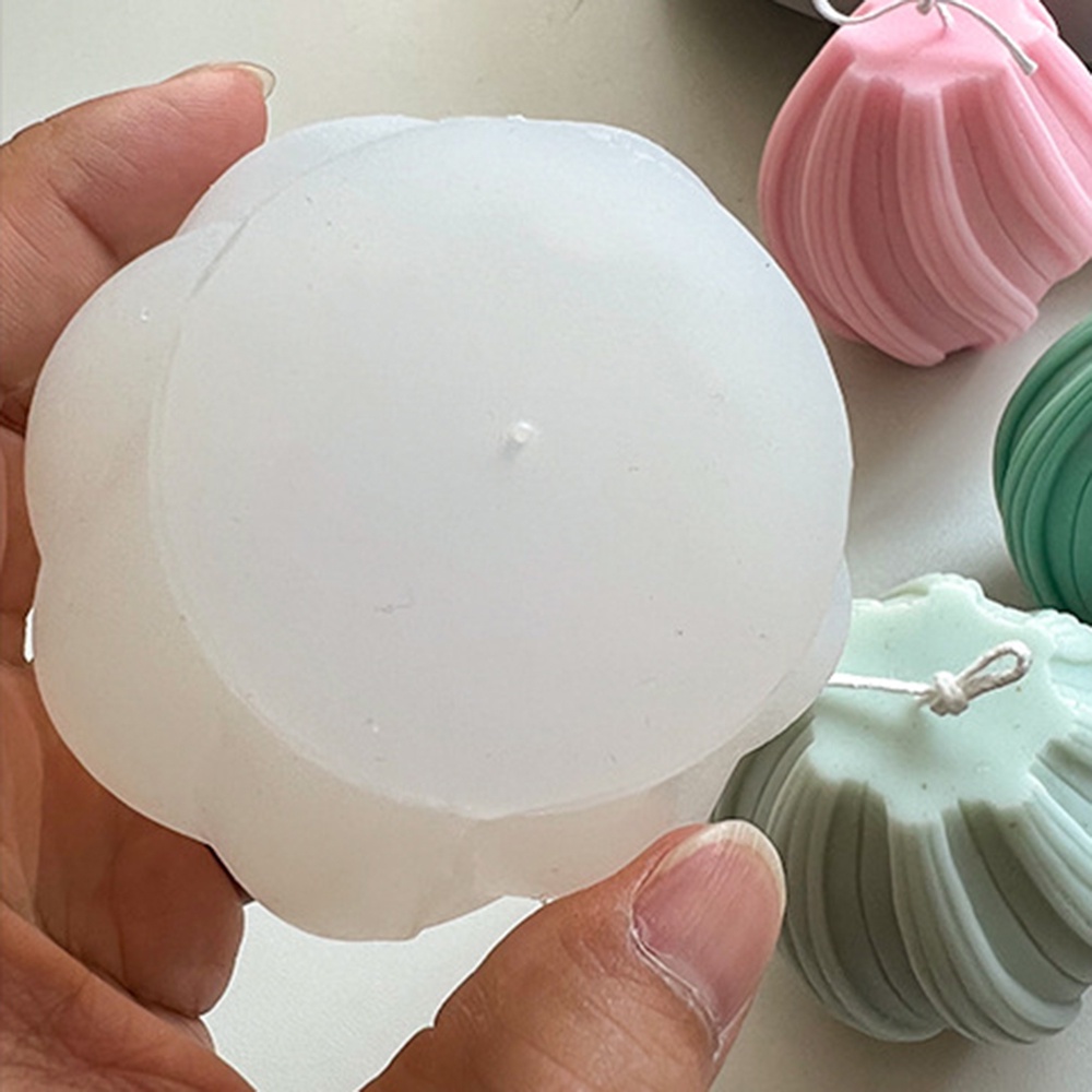 Khuôn Silicone Tạo Hình Làm Nến Thơm Hình Hành Tinh Xoắn Ốc 3D DIY