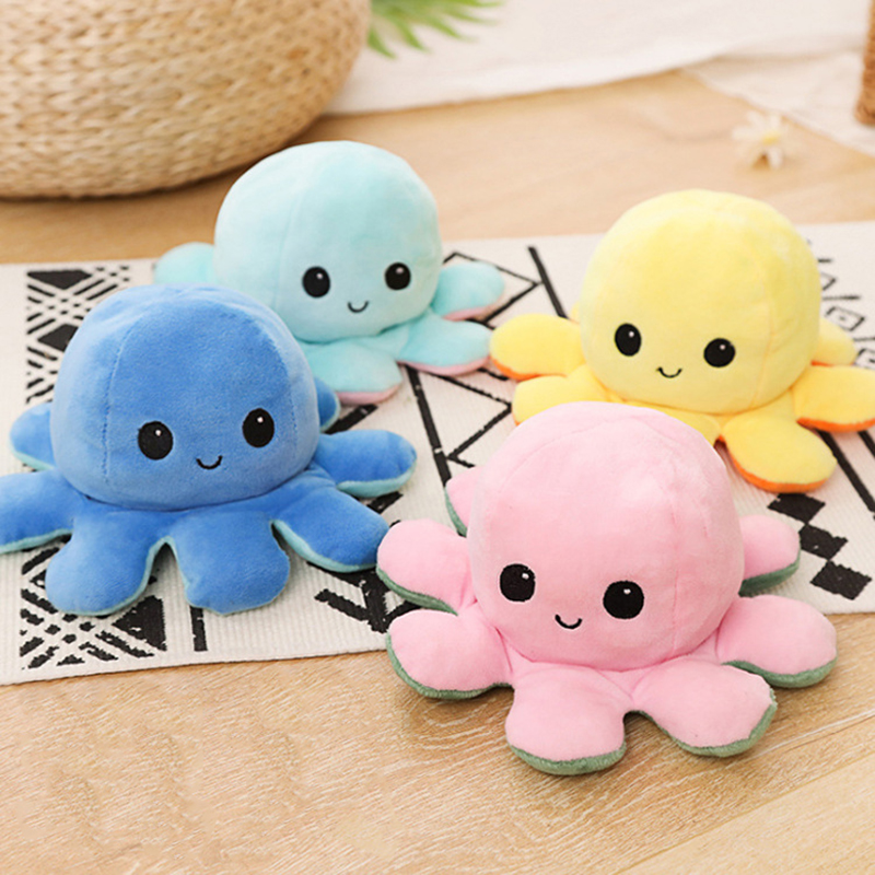 Bạch tuộc nhồi bông 2 mặt kích thước 20cm