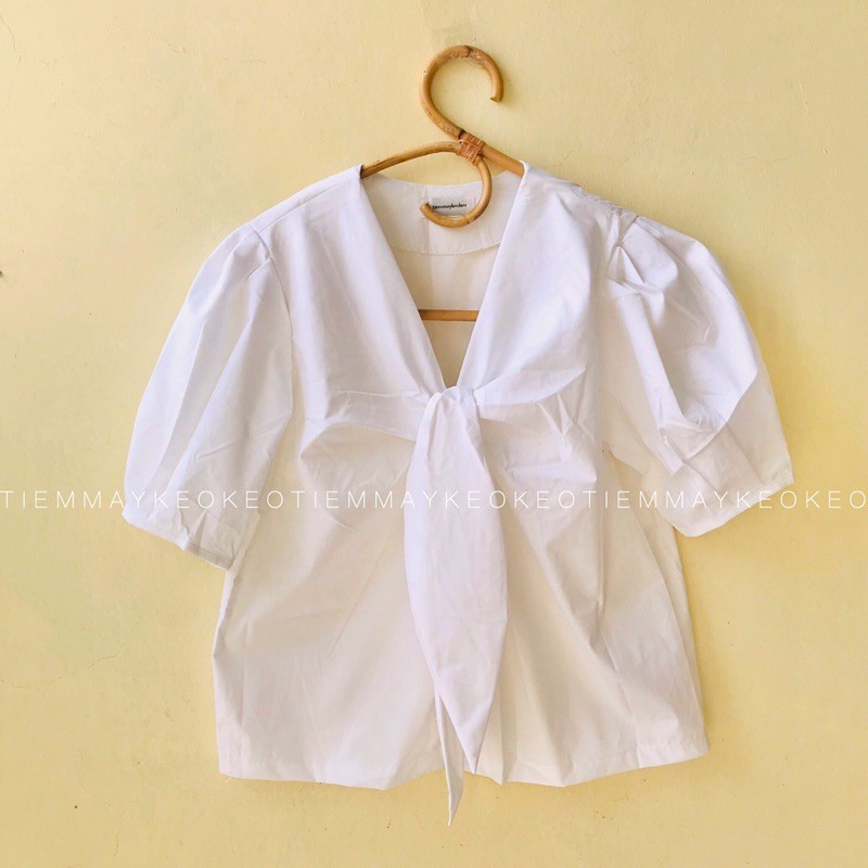 Áo blouse kiểu hàn vải kate chất đẹp, hàng thiết kế đặt may theo số đo, inbox chọn màu vải hoặc kiểu