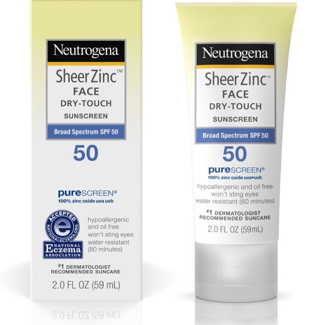 chống nắng Neutrogena Sheer Zinc Face SPF 50