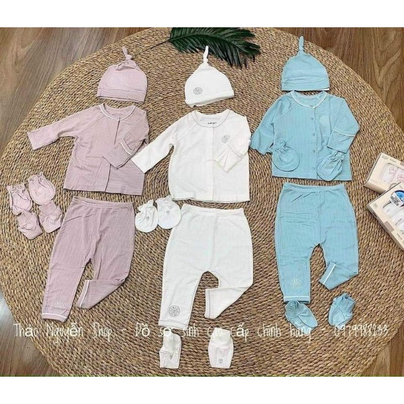 Hrnee Chất modal gỗ sồi -  Bộ cài giữa Hrnee cho bé 3-7kg