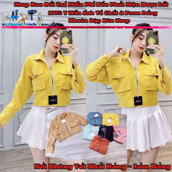 Áo Khoác Nhung Bố Lụa Form Lửng Cao Cấp  Phối Túi Hộp Siêu Sang Mẫu Mới Thời Trang 2020- Hàng Có Sẵn | BigBuy360 - bigbuy360.vn