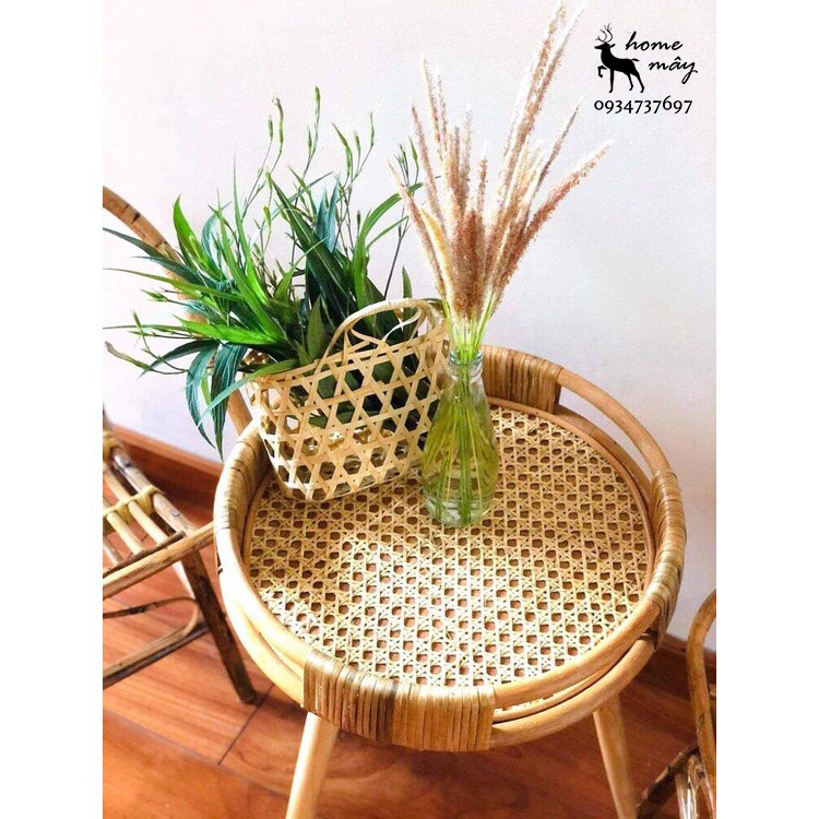 Bàn trà mây Fenny HOME MÂY - Sản phẩm lắp ghép đơn giản cho trang trí nội thất