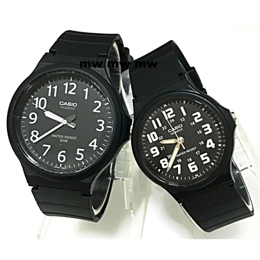 Đồng hồ nam dây nhựa Casio chính hãng Anh Khuê MW-240-1BVDF