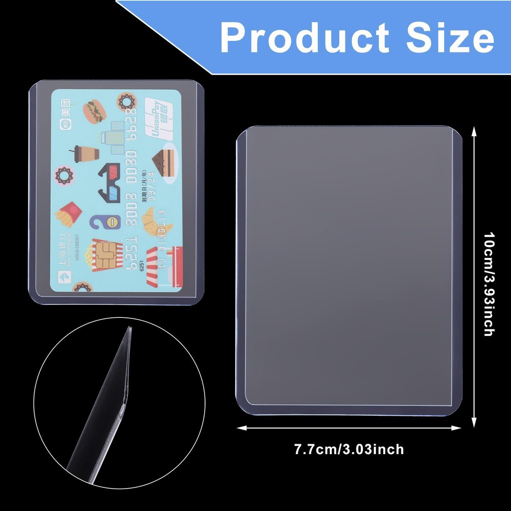MIHAN1 Set 25 Tấm Thẻ Trong Suốt Bảo Vệ Thẻ Sưu Tầm