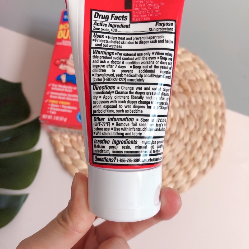 Kem hăm tã Buth Paste Boudreaux Mỹ 57g 113g