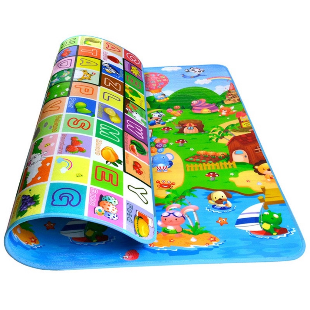 Thảm Xốp, Thảm Chơi 2 Mặt Cho Bé 160*125cm